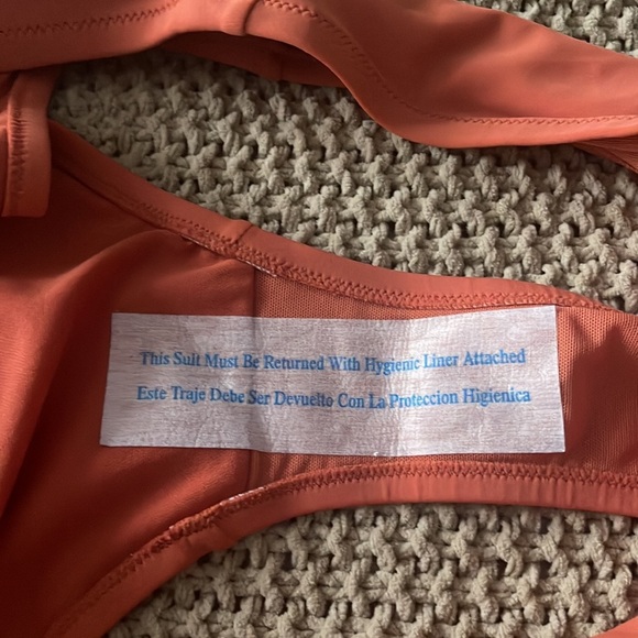 Kona Sol Women's Plus Size Bikini Bottom Rust Solid bottoms Sz 16W 18W NWOT - Picture 9 of 10